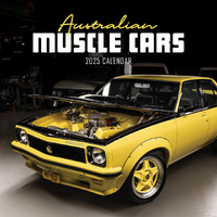 2025 Calendar Australian Muscle Cars Square Wall Paper Pocket CSB2