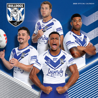 2025 Calendar NRL Canterbury Bankstown Bulldogs Square Wall Paper Pocket CNRB3