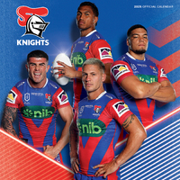 2025 Calendar NRL Newcastle Knights Square Wall Paper Pocket CNRB8