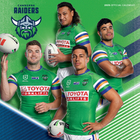 2025 Calendar NRL Canberra Raiders Square Wall Paper Pocket CNRB2