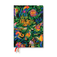 2025 Diary Paperblanks Jungle Song H/cover Midi Week to View Horiz.