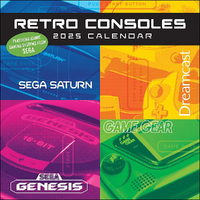 2025 Calendar Retro Consoles Square Wall Andrews McMeel AM74034