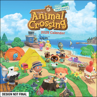 2025 Calendar Animal Crossing: New Horizons Square Wall Andrews McMeel AM74454