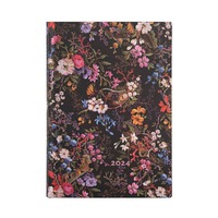 2024 Diary Floralia Midi Day-at-a-Time Flexi Paperblanks