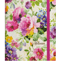 Peter Pauper Press Address Book Large - Peony Garden 336125