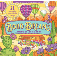 Peter Pauper Press Adult Coloring Book Boho Dreams 342249