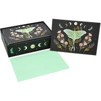 Peter Pauper Press Boxed Blank Note Cards - Luna Moth 343857