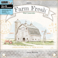 2025 Calendar Farm Fresh Square Wall Wells St. by Lang L32168