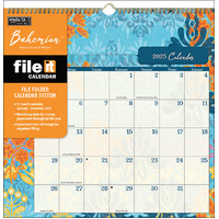 2025 Calendar File-It Bohemian Square Wall Wells St. by Lang L33806