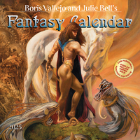 2025 Calendar Boris Vallejo and Julie Bell's Fantasy Square Wall Workman Publishing