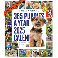 2025 Calendar 365 Puppies-A-Year Picture-A-Day Wall Workman Publishing