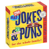 2025 Calendar 290 Bad Jokes & 75 Punderful Puns Page-A-Day Boxed Workman Publishing