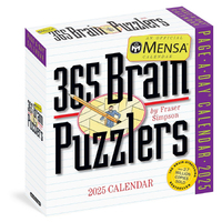 2025 Calendar Mensa 365 Brain Puzzlers Page-A-Day Boxed Workman Publishing