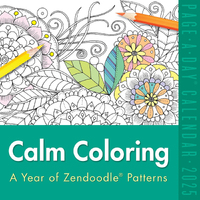 2025 Calendar Calm Coloring Page-A-Day Boxed Workman Publishing