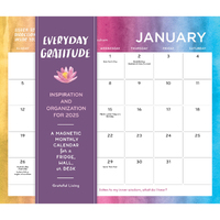 2025 Calendar Everyday Gratitude: Inspiration and Organization for 2025 Magnetic Wall Workman Publishing