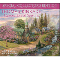 2025 Calendar Thomas Kinkade Special Collector's Ed. w/ Scripture Deluxe Wall Andrews McMeel AM89135