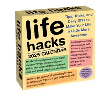 2025 Calendar Life Hacks Day-to-Day Boxed Andrews McMeel AM89463