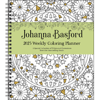 2025 Planner Johanna Basford Coloring Weekly Engagement Andrews McMeel AM89579