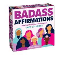 2025 Calendar Badass Affirmations Day-to-Day Boxed Andrews McMeel AM90568