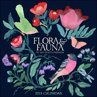 2025 Calendar Flora & Fauna by Malin Gyllensvaan Square Wall Andrews McMeel AM90926