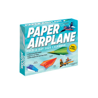 2025 Calendar Paper Airplane Fold-A-Day Day-to-Day Boxed Andrews McMeel AM91053