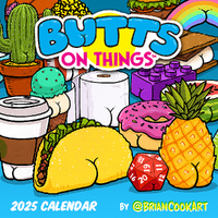 2025 Calendar Butts on Things Square Wall Andrews McMeel AM92340