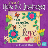 2025 Calendar A Year of Hope and Inspiration 16-Month Square Wall Sellers Publishing S40157