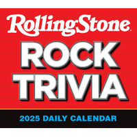 2025 Calendar Rolling Stone Rock Trivia  Day-to-Day Boxed Sellers Publishing S40928