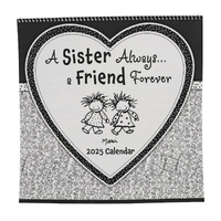 2025 Calendar A Sister Always, a Friend Forever Square Wall Blue Mountain Arts CA5132