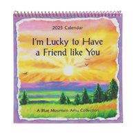 2025 Calendar I'm Lucky to have a Friend like You Mini Wall Blue Mountain Arts CA5231