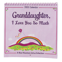 2025 Calendar Granddaughter, I love you so much Mini Wall Blue Mountain Arts CA5255