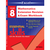 Excel Essential Skills: Mathematics Extension Revision & Exam Workbook Year 8