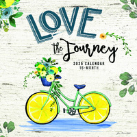 2025 Calendar Love the Journey 16-Month Square Wall Hopper BT28179