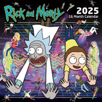 2025 Calendar Rick And Morty 16-Month Square Wall Pyramid I31722