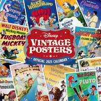 2025 Calendar Disney Vintage Posters Square Wall Danilo I70660