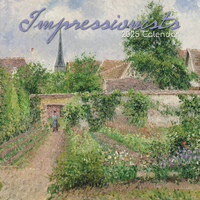 2025 Calendar Impressionists 16-Month Square Wall Gifted Stationery GSC25077