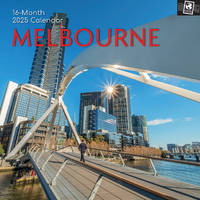 2025 Calendar Melbourne 16-Month Square Wall Gifted Stationery GSC25114