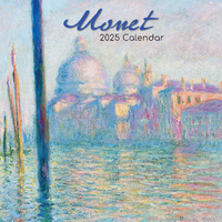 2025 Calendar Monet 16-Month Square Wall Gifted Stationery GSC25116