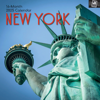 2025 Calendar New York 16-Month Square Wall Gifted Stationery GSC25128