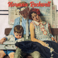 2025 Calendar Norman Rockwell 16-Month Square Wall Gifted Stationery GSC25133