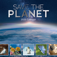 2025 Calendar Save the Planet 16-Month Square Wall Gifted Stationery GSC25180