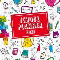 2025 Calendar School Planner 16-Month Square Wall Gifted Stationery GSC25181