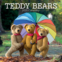 2025 Calendar Teddy Bears 16-Month Square Wall Gifted Stationery GSC25212