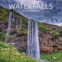 2025 Calendar Waterfalls 16-Month Square Wall Gifted Stationery GSC25239