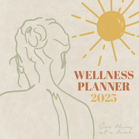 2025 Calendar Wellness Planner 16-Month Square Wall Gifted Stationery GSC25240