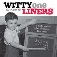 2025 Calendar Witty One Liners 16-Month Square Wall Gifted Stationery GSC25252