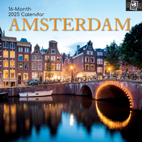 2025 Calendar Amsterdam 16-Month Square Wall Gifted Stationery GSC25287