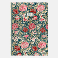 2025 Diary William Morris Cray A5 Week to View Padded Gifted Stationery GSC25335