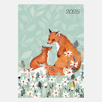 2025 Diary Foxy Tales A6 Week to View Flexi Gifted Stationery GSC25393