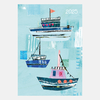 2025 Diary Sea Breeze A6 Week to View Flexi Gifted Stationery GSC25393